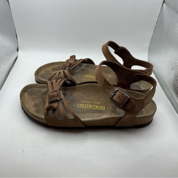 Birkenstock women’s brown leather sandals size 6 - Picture 1 of 9
